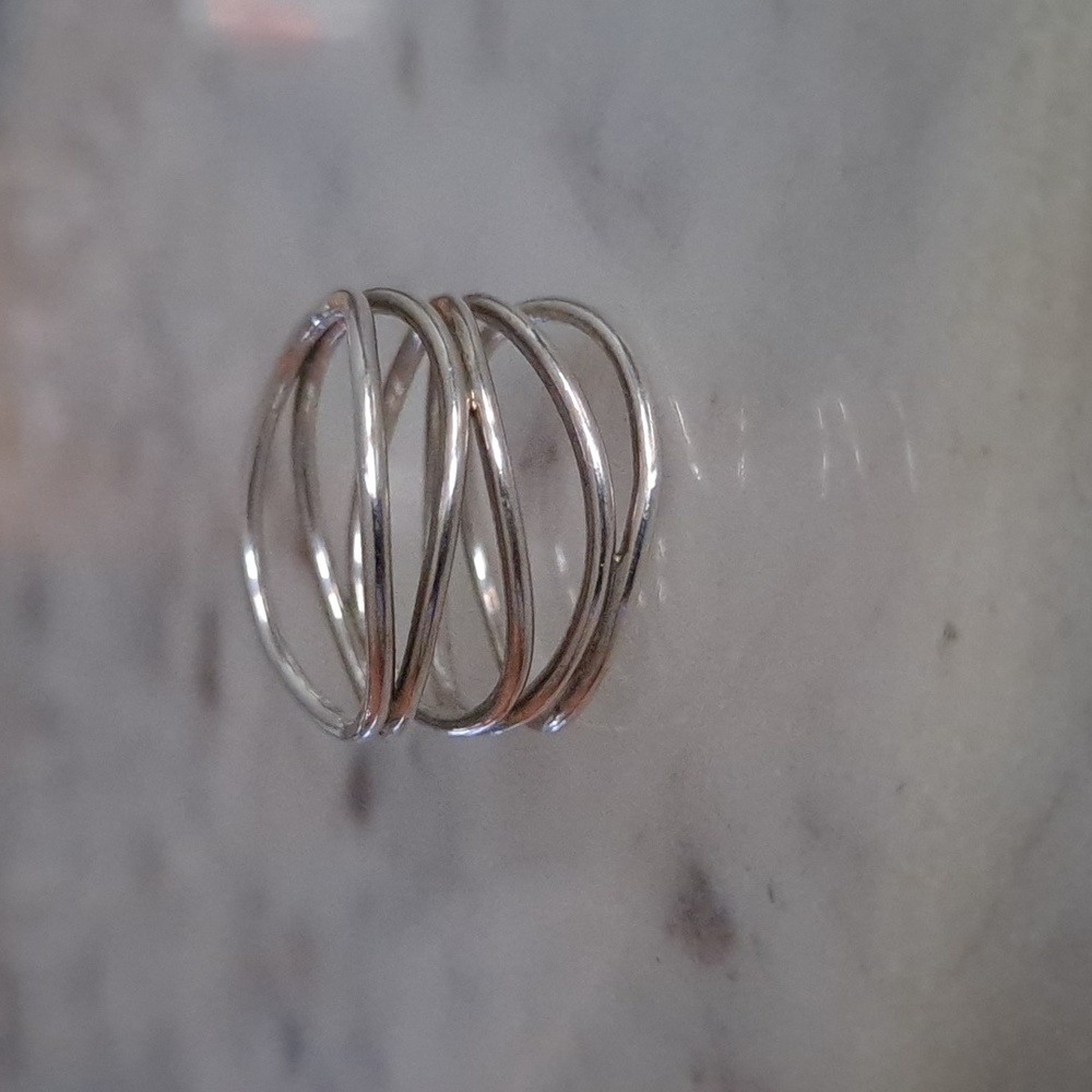 Authentic Tiffany & Co. Elsa Peretti Five Row Wave ring - Picture 5 of 16